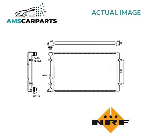 Engine cooling radiator - engine,
