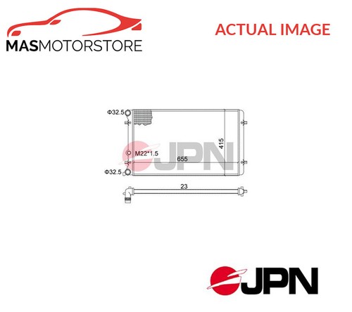 Engine cooling radiator - engine, jpn