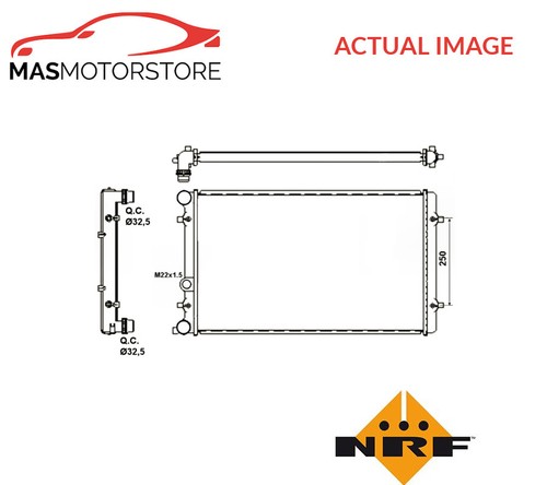 Engine cooling radiator nrf - engine,