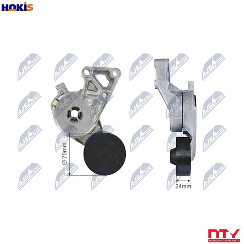 Tensioner pulley vribbed belt - tensioner,