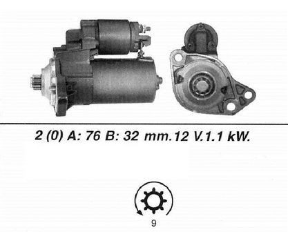 Genuine wai starter motor - genuine,