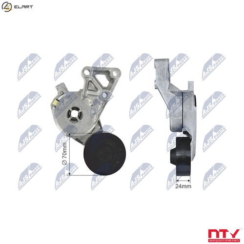 Tensioner pulley vribbed belt - pulley,